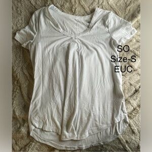 SO Women's Classic White Short Sleeve Tee